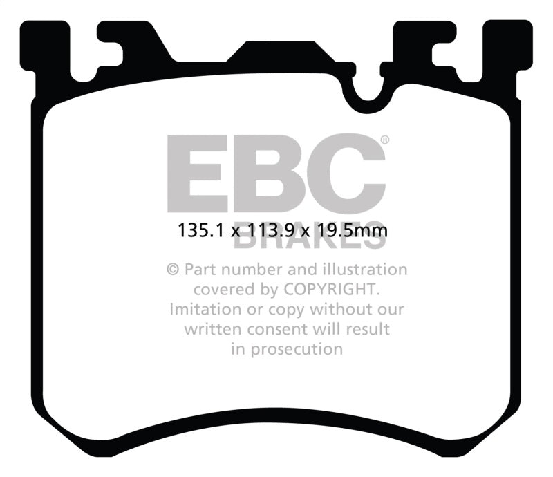 EBC 10-13 BMW X5M 4.4 Twin Turbo Redstuff Front Brake Pads - eliteracefab.com