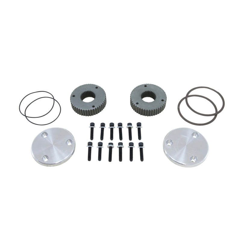 Yukon Gear Hardcore Drive Flange Kit For Dana 60 / 30 Spline Outer Stubs. Yukon Engraved Caps - eliteracefab.com