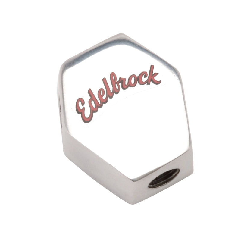 Edelbrock 1286 polished aluminum fuel distribution block 1/4 NPT