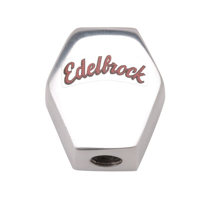 Edelbrock 1286 polished aluminum fuel distribution block 1/4 NPT