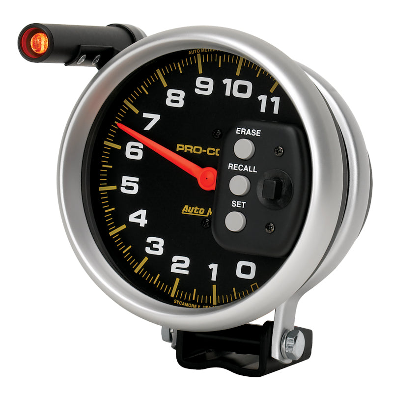 Autometer 5 inch 11000 RPM Single Range w/ Pro-Comp 2 & Memory Tachometer 6857