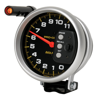 Autometer 5 inch 11000 RPM Single Range w/ Pro-Comp 2 & Memory Tachometer 6857
