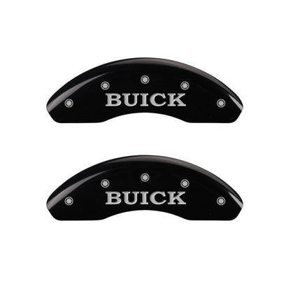 MGP 4 Caliper Covers Engraved Front Buick Rear Black Finish Silver Char 2017 Buick Cascada MGP