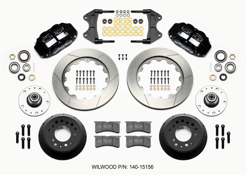 Wilwood Narrow Superlite 6R Front Hub Kit 14.00in WWE ProSpindle (5x4.75in 5x5.00in Hub) Wilwood