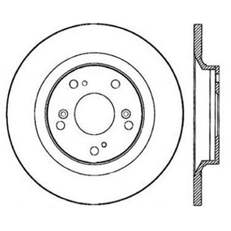 StopTech Power Slot SportStop 00-06 Honda S2000 Slotted Rear Left Rotor - eliteracefab.com