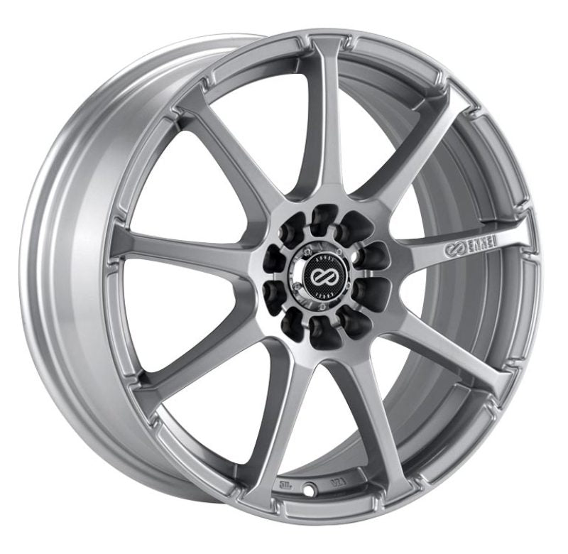 Enkei EDR9 15x6.5 4x100/114.3 38mm Offset 72.6 Bore Diameter Silver Wheel Enkei