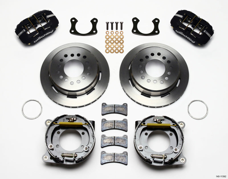 Wilwood Dynapro Low-Profile 11.00in P-Brake Kit New Big Ford 2.50in Off Staggerd Mount Wilwood