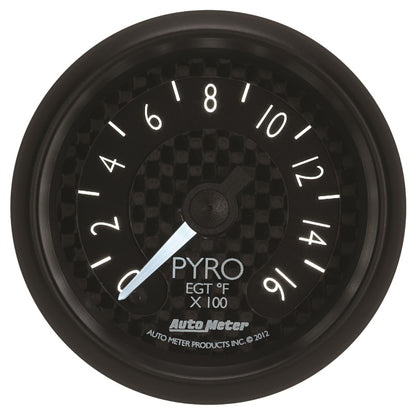 Autometer GT Series 52mm Full Sweep Electronic 0-1600 Deg F EGT/Pyrometer Gauge 8044