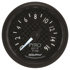 Autometer GT Series 52mm Full Sweep Electronic 0-1600 Deg F EGT/Pyrometer Gauge