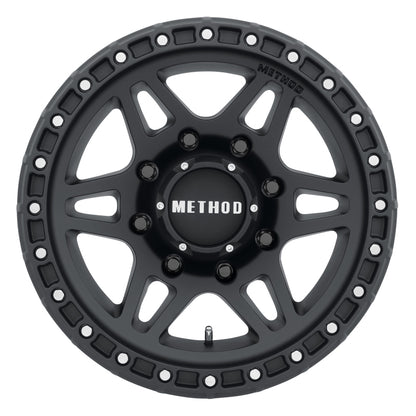 Method MR312 17x8.5 0mm Offset 8x6.5 130.81mm CB Matte Black Wheel - eliteracefab.com