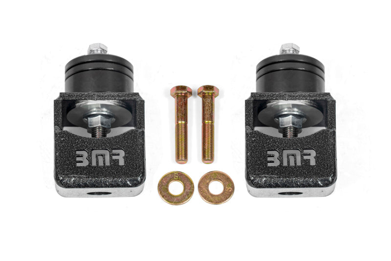 BMR Chevy SS and Pontiac G8 Motor Mount Kit (Solid Bushings) Black Hammertone - eliteracefab.com