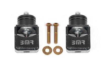 BMR Chevy SS and Pontiac G8 Motor Mount Kit (Solid Bushings) Black Hammertone - eliteracefab.com