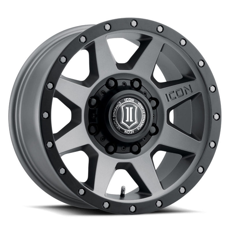 ICON Rebound HD 18x9 8x180 12mm Offset 5.5in BS 124.2mm Bore Titanium Wheel - eliteracefab.com