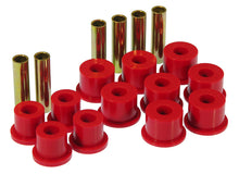 Load image into Gallery viewer, Prothane 88-98 GM 2/4wd Rear Spring &amp; Shackle Bushings - Red