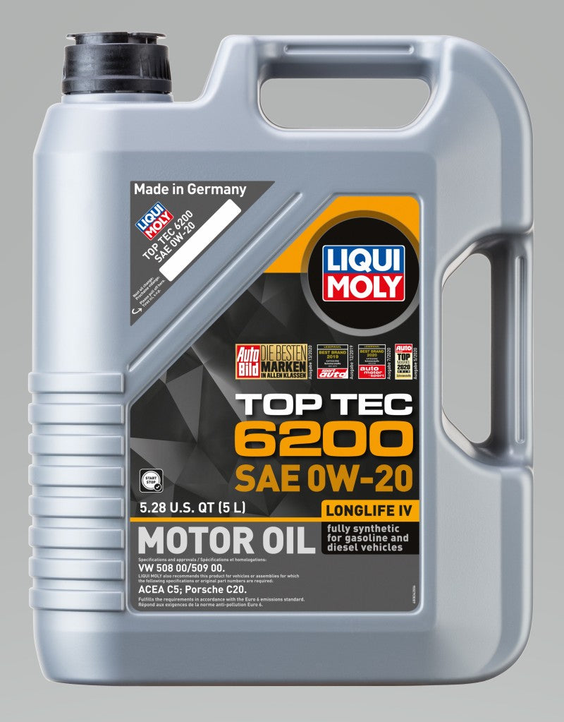 LIQUI MOLY 5L Top Tec 6200 Motor Oil 0W20 LIQUI MOLY