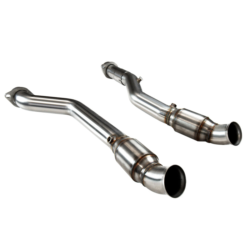 KOOKS 3" CATTED CONNECTION PIPES (12-19 GRAND CHEROKEE/2018+ TRACKHAWK/DURANGO) - eliteracefab.com