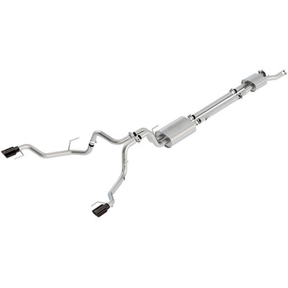 Ford Racing 2017 F150 Raptor 3.5L Sport Cat-Back Exhaust System Dual Rear Exit w/ Black Tips Ford Racing