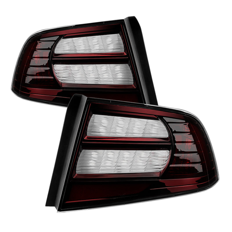 Xtune Acura Tl 04-08 OEM Style Tail Lights Red Smoked ALT-JH-ATL07-OE-RSM - eliteracefab.com