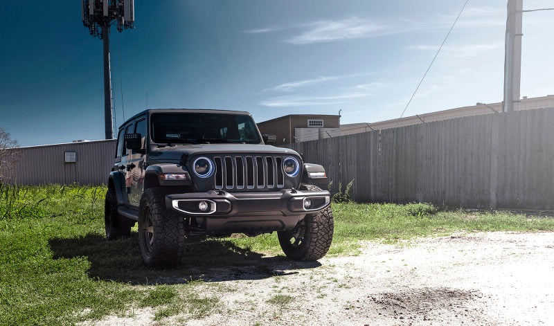 Oracle Jeep Wrangler JL/JT 7in. High Powered LED Headlights (Pair) - ColorSHIFT w/ BC1 Controller - eliteracefab.com