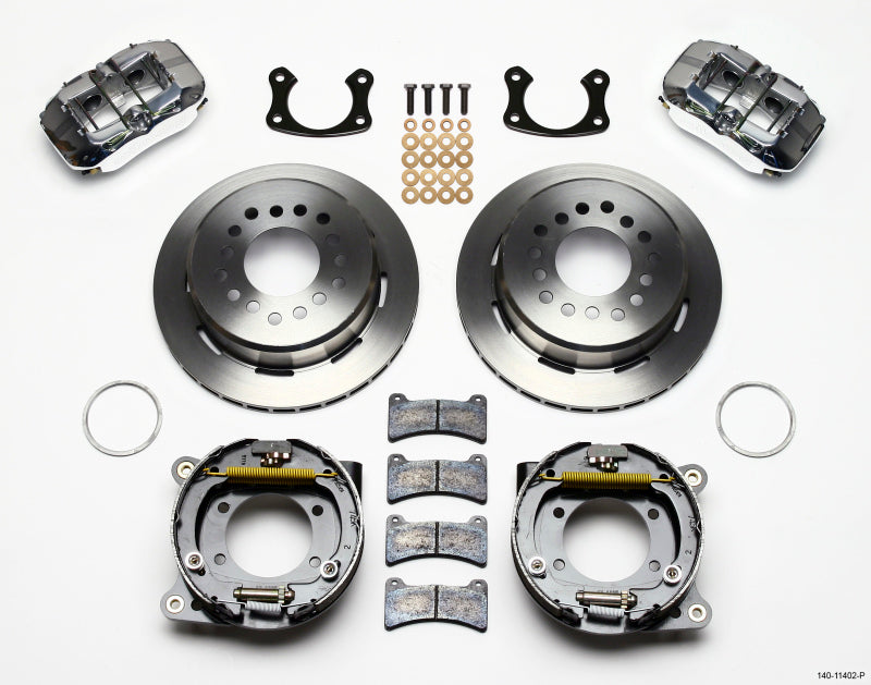 Wilwood Dynapro Low-Profile 11.00in P-Brake Kit - Polish New Big Ford 2.36in Offset Wilwood