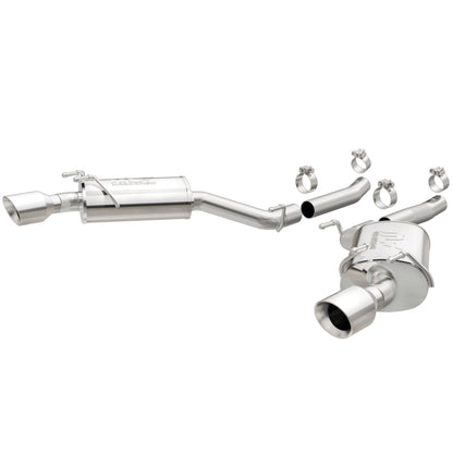 MagnaFlow Axle-Back Stainless Dual Split 4in Polished Tips 10-15 Chevrolet Camaro Convert. 3.6L V6 - eliteracefab.com
