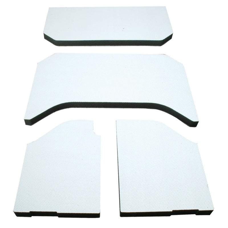 DEI 07-10 Jeep Wrangler JK 4-Door Boom Mat Headliner - 4 Piece - White DEI