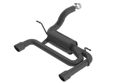 Borla 2018 Jeep Wrangler JL/JLU 3.6L 2DR/4DR ATAK SS Axle Back Black Coated Exhaust w/3.5in Tips - eliteracefab.com