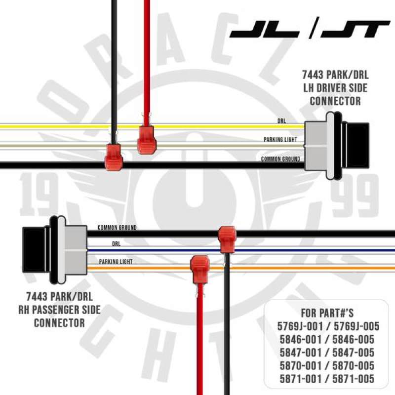 Oracle Jeep Wrangler JL/Gladiator JT 7in. High Powered LED Headlights (Pair) - White - eliteracefab.com