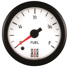 Load image into Gallery viewer, Autometer Stack 52mm 0-280 Ohm Programmable Pro Stepper Motor Fuel Level Gauge - White