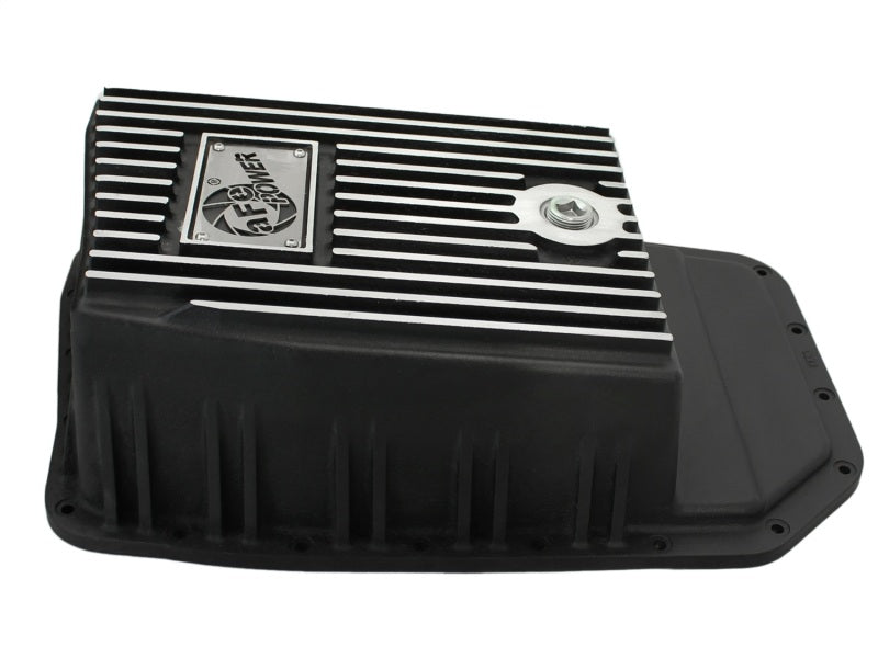 aFe Power Transmission Pan Black Machined 09-14 Ford 6R80 F-150 Trucks - eliteracefab.com