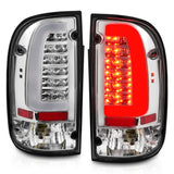 ANZO TOYOTA TACOMA 95-00 LED TAIL LIGHTS CHROME CLEAR LENS - 311355