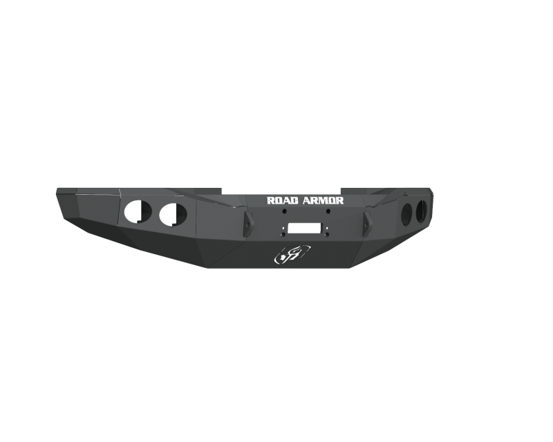 Road Armor 19-20 Chevy 4500HD Stealth Front Winch Bumper w/Round Light Ports - Tex Blk Road Armor