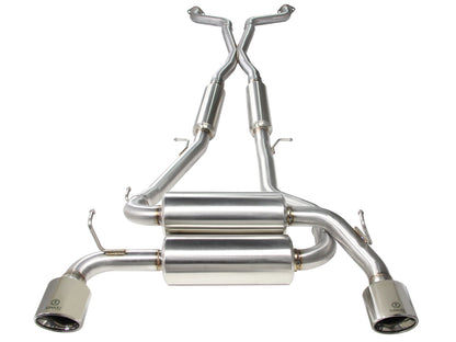 aFe Takeda 2-1/2in 304SS Cat-Back Exhaust Infiniti G37 08-13/Q60 14-15 V6-3.7 w/ Polished Tips aFe