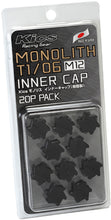 Load image into Gallery viewer, Project Kics M12 Monolith Cap - Black (Only Works For M12 Monolith Lugs) - 20 Pcs - eliteracefab.com