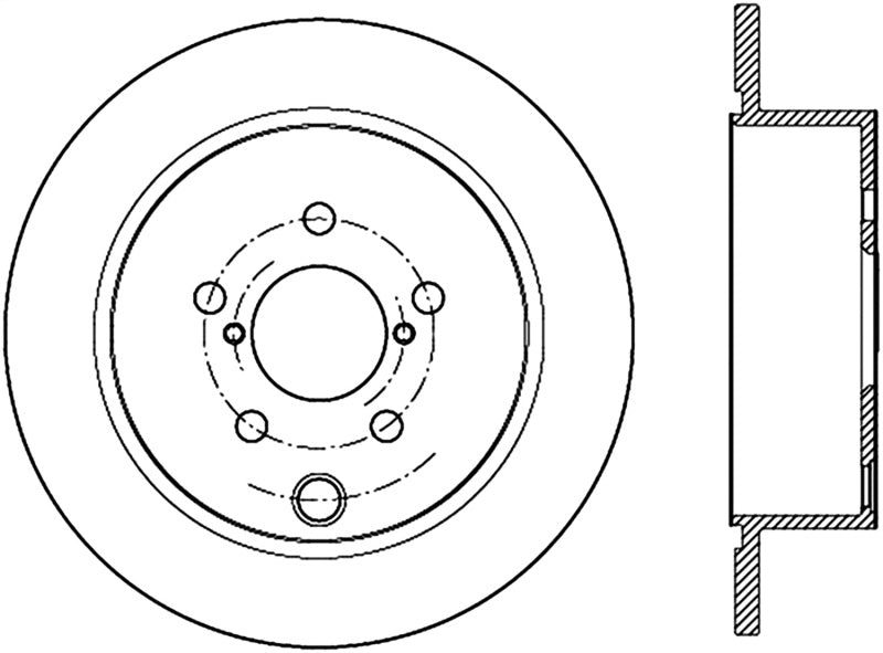 Stoptech 12-16 Subaru Impreza Premium Rear CRYO-STOP Rotor Stoptech