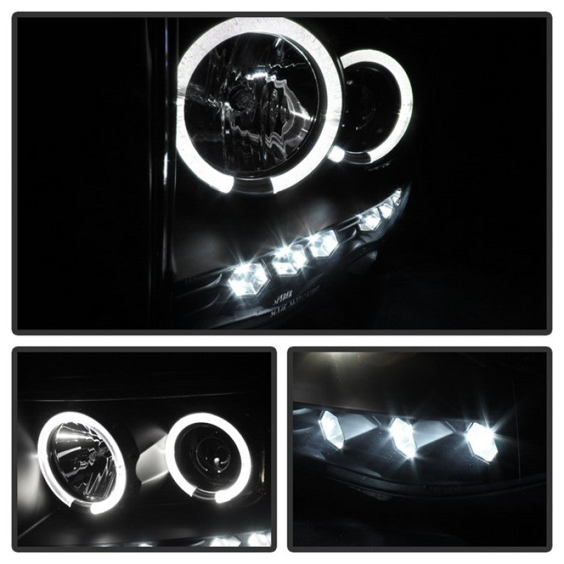 Spyder Dodge Ram 1500 02-05/Ram 2500 03-05 Projector Headlights LED Halo LED Blk PRO-YD-DR02-HL-BK - eliteracefab.com