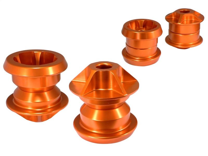 aFe Control PFADT Series Subframe Mount Set; Chevrolet Camaro 10-14 - Orange - eliteracefab.com