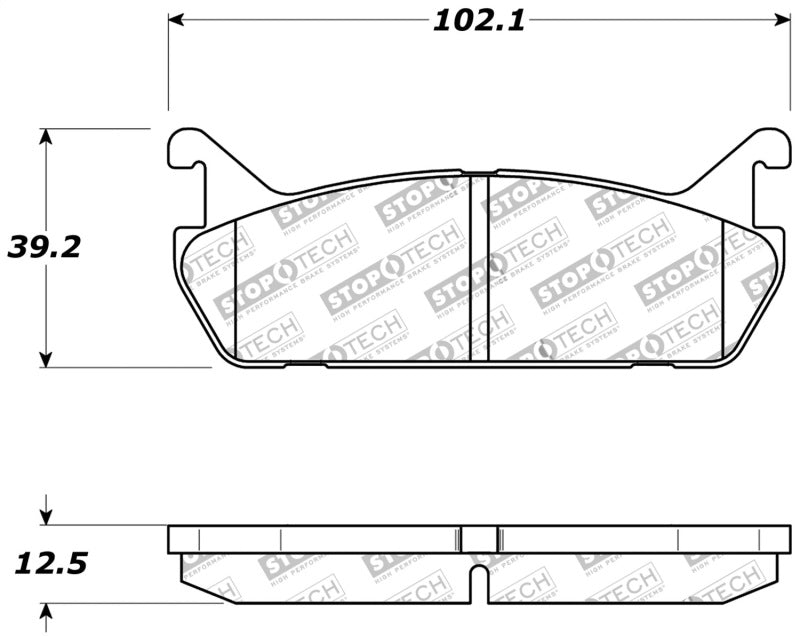 StopTech Performance 90-93 Mazda Miata Rear Brake Pads D525 - eliteracefab.com