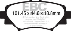 EBC 14+ Mazda 3 2.0 (Japan Build) Greenstuff Rear Brake Pads - eliteracefab.com