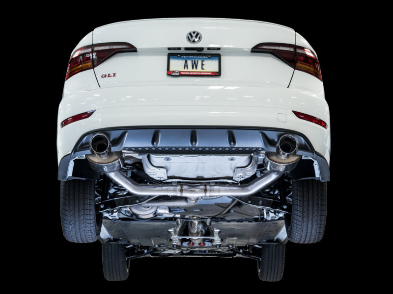 AWE Tuning 18-21 Volkswagen Jetta GLI Mk7 Touring Exhaust - Chrome Silver Tips (Fits High-Flow DP) AWE Tuning