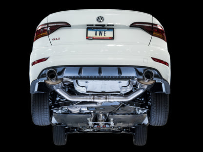 AWE Tuning 18-21 Volkswagen Jetta GLI Mk7 Touring Exhaust - Chrome Silver Tips (Fits High-Flow DP) AWE Tuning