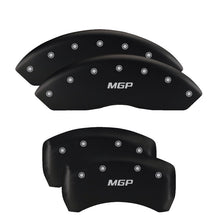 Load image into Gallery viewer, MGP 4 Caliper Covers Engraved Front &amp; Rear Volt Red finish silver ch MGP