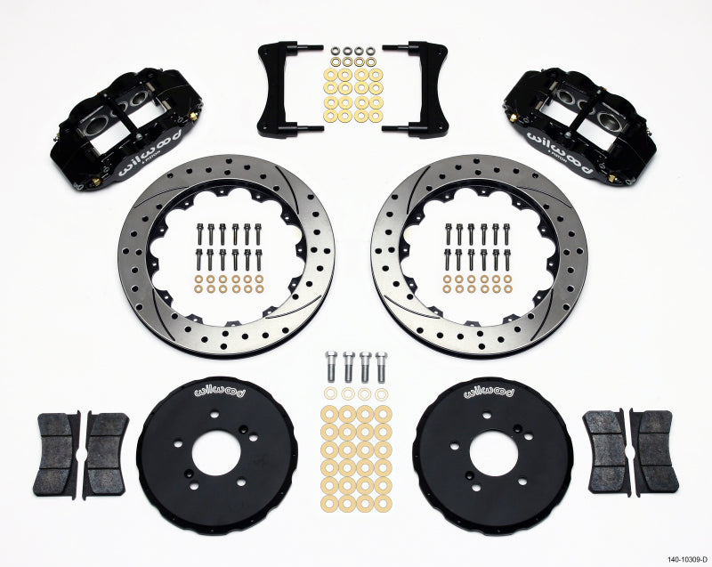 Wilwood Narrow Superlite 6R Front Hat Kit 12.88in Drilled Honda S2000 Wilwood