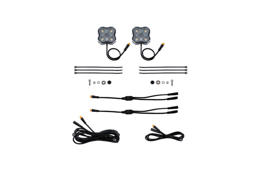 Diode Dynamics Stage Series Single Color LED Rock Light - White Diffused M8 (2-pack) Diode Dynamics