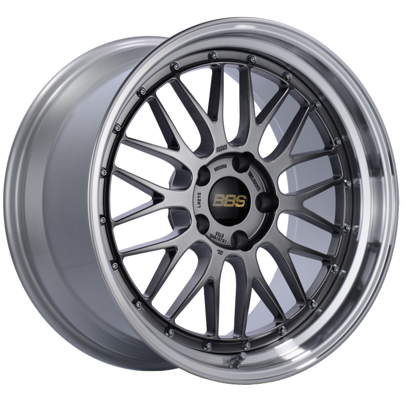 BBS LM 19x10 5x120 ET25 Diamond Black Center Diamond Cut Lip Wheel -82mm PFS/Clip Required BBS