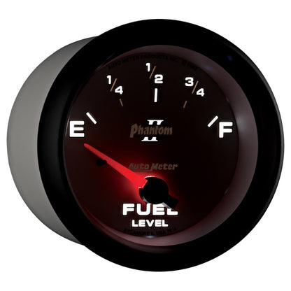 AutoMeter Gauge Fuel Level 2-5/8in. 0 Ohm(e) to 90 Ohm(f) Elec Phantom II 7814