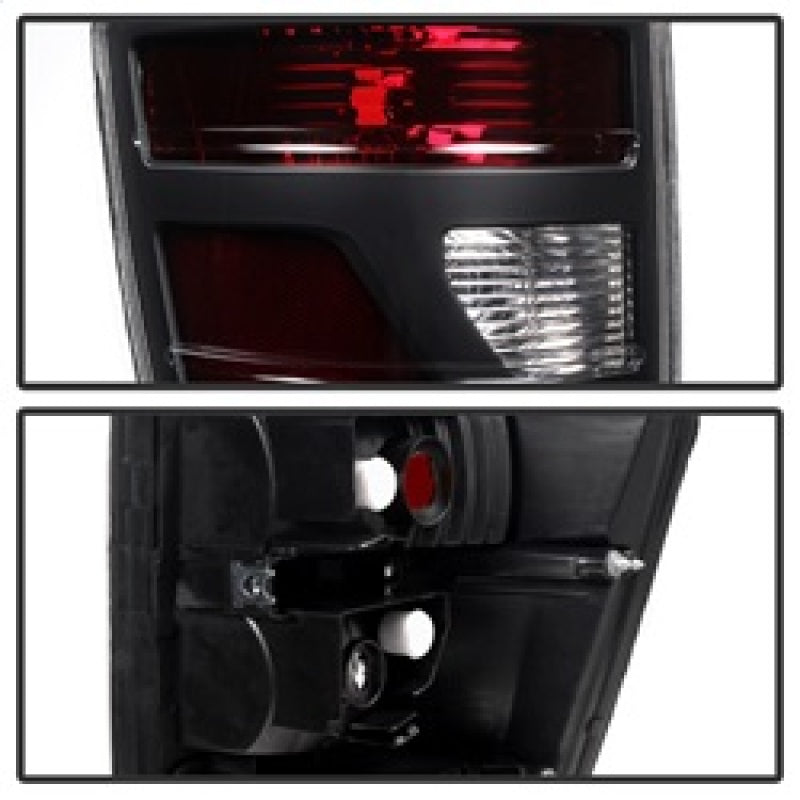 Xtune Honda Ridgeline Pickup 06-08 OEM Style Tail Lights Red Smoked ALT-JH-HRID06-OE-RSM - eliteracefab.com