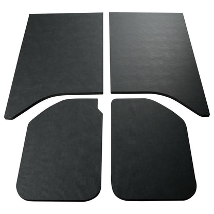 DEI 11-18 Jeep Wrangler JK 2-Door Boom Mat Headliner - 4 Piece - Black Leather Look DEI