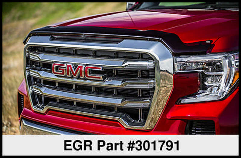 EGR 2019 GMC Sierra Superguard Hood Shield (301791) - Dark Smoke