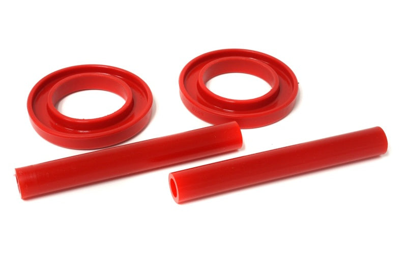 Energy Suspension 83-04 Ford Mustang SVO Red Front Spring Upper & Lower Isolator Set - eliteracefab.com